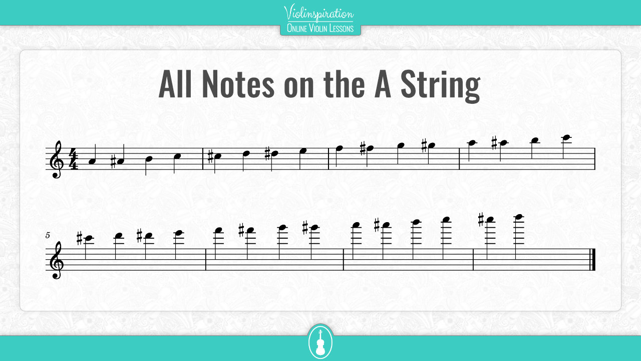 All Notes on the A String