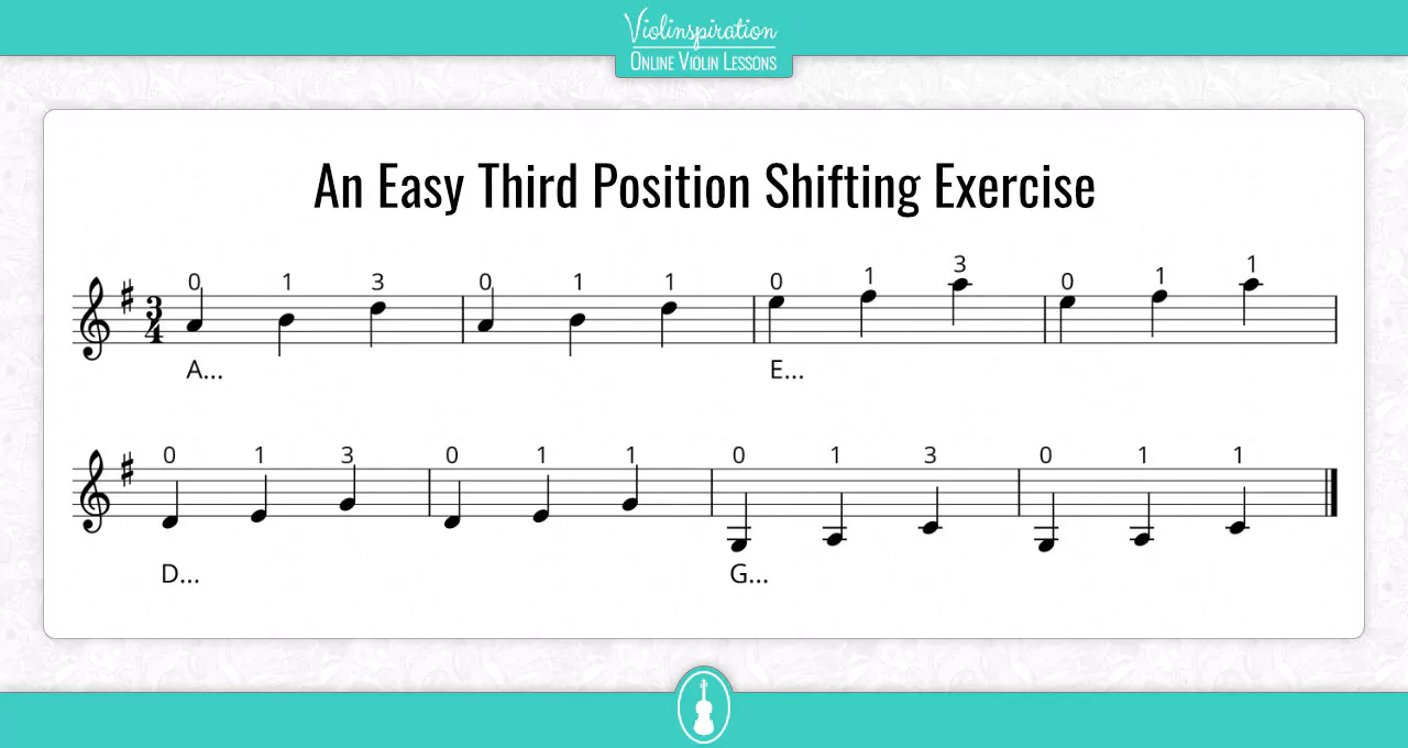 An Easy Third Position Shifting Exercise