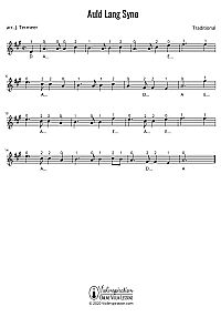 Auld Lang Syne violin sheet music free download