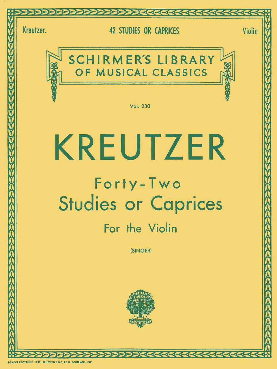 Best Violin Books - 42 Studies or Caprices by Rodolphe Kreutzer