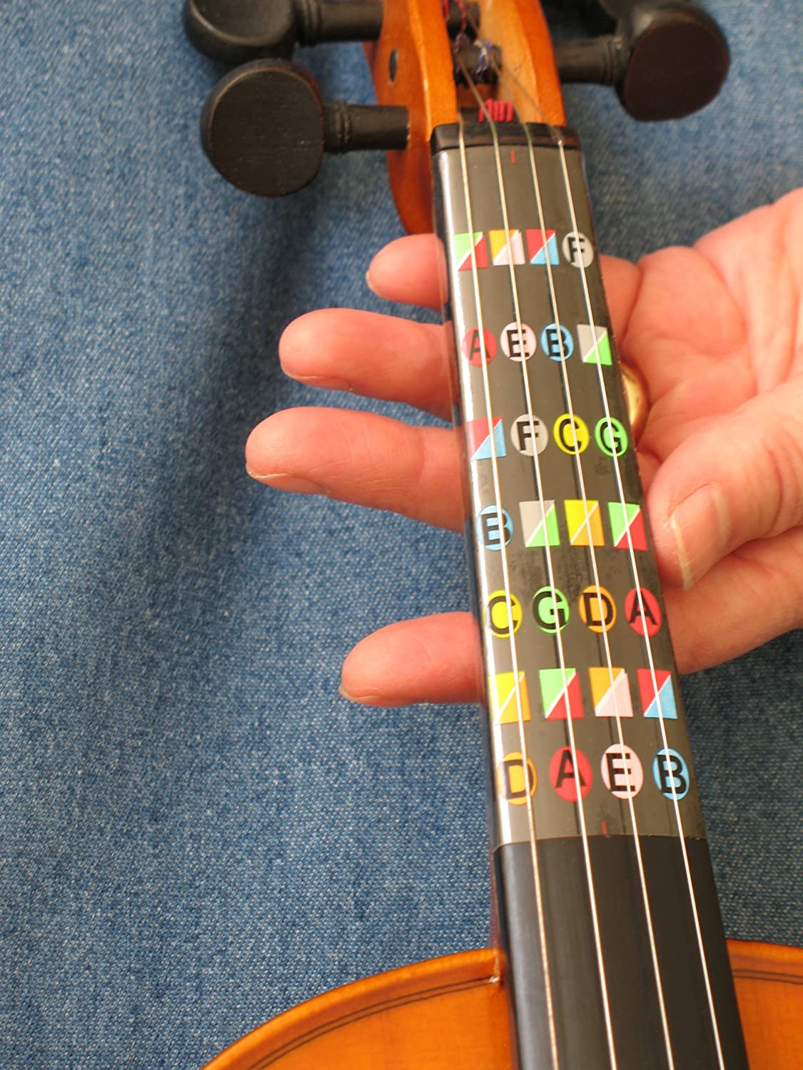 DIY Violin Fingering Tape (Cheap & Easy) - Example of Fretless Finger Guides