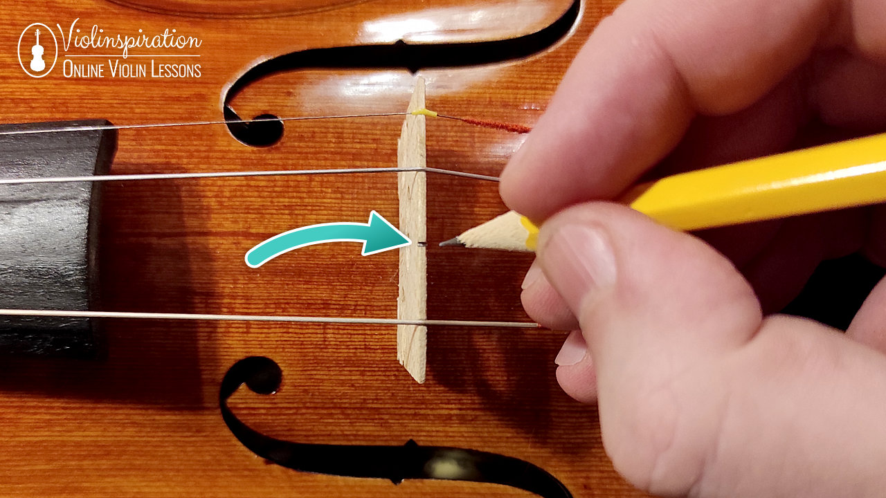 How to Change Violin Strings - Lubricate the Bridge