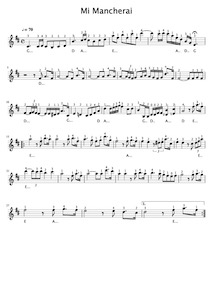 How to play Mi Mancherai, Free Violin Sheet Music [PDF]