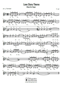 Love Story - Violin Sheet Music Tutorial