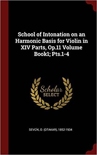 Otakar Sevcik - School of Intonation on an Harmonic Basis for Violin Op.11