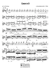 Pachelbel's Canon in D - Violin Sheet Music