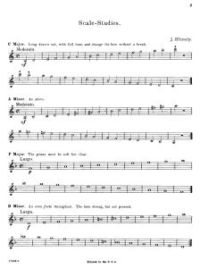 Scale-Studies for Violin by Jan Hřímalý