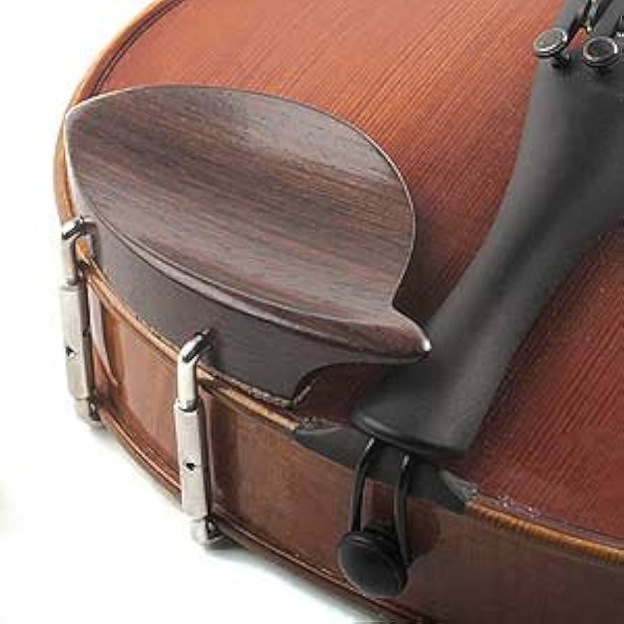 Viola chin rests - Dresden rosewood on viola