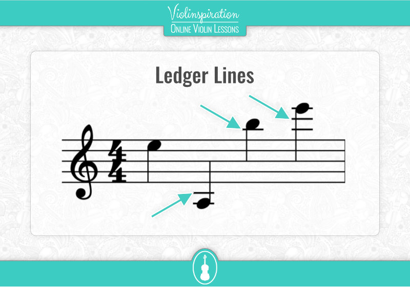 Violin Clef - Ledger Lines