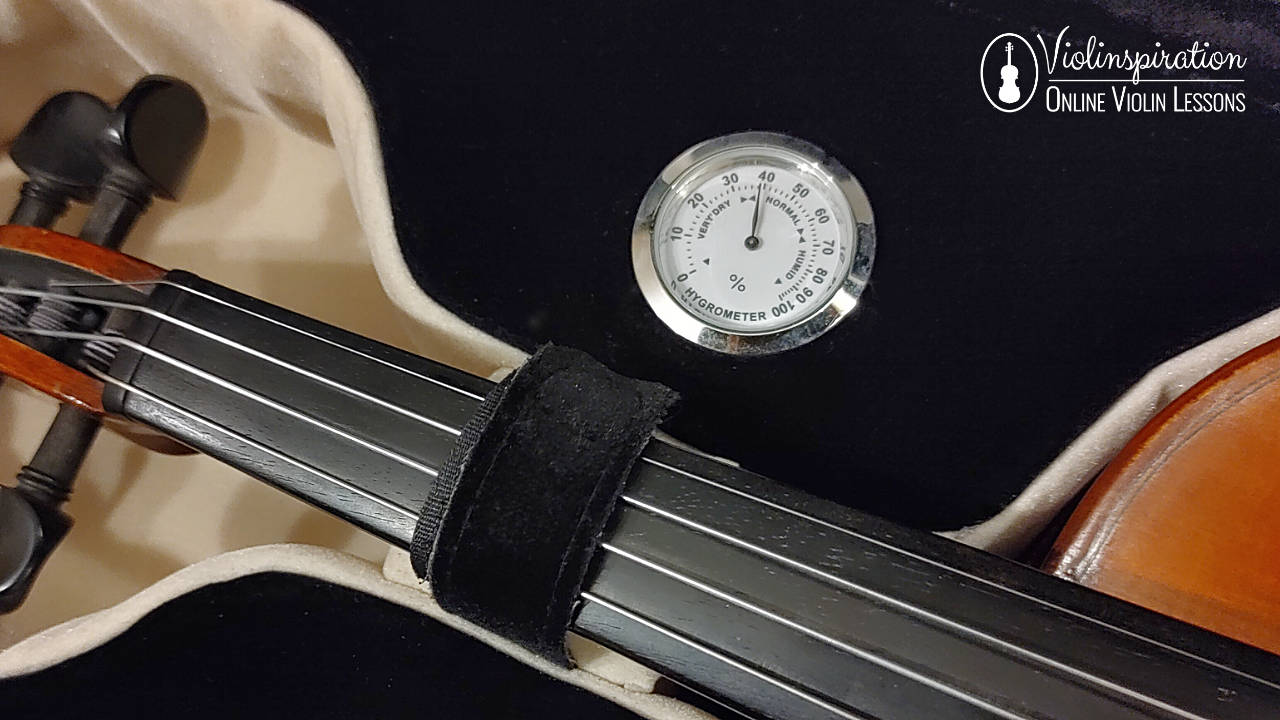 Violin Humidifier - in case hygrometer