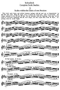 Violin Intonation Exercises - Henry Schradieck - Complete Scale Studies