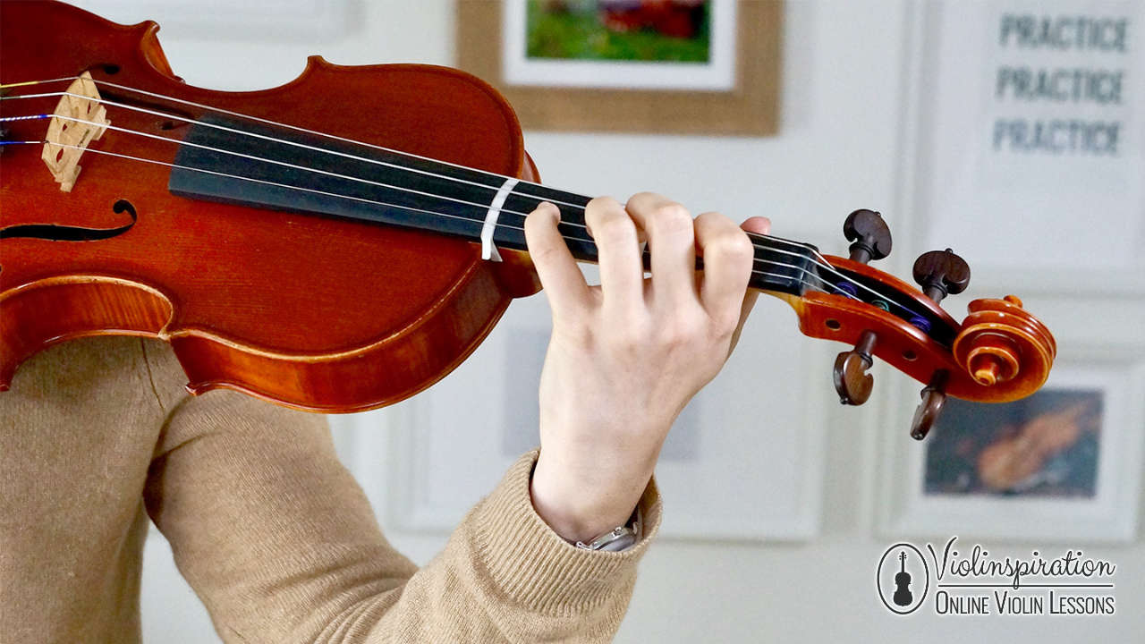 Violin Left Hand Position - Front