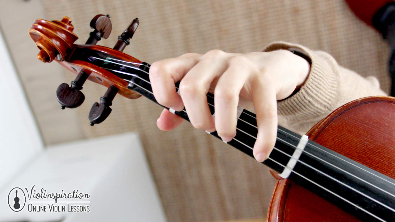 Violin Left Hand Position - Position of the Fingers