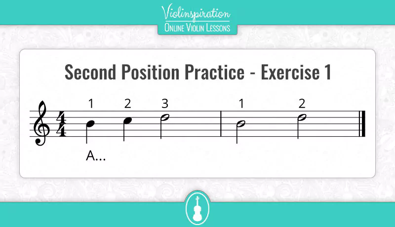 Violin Second Position - Practice - Exercise 1