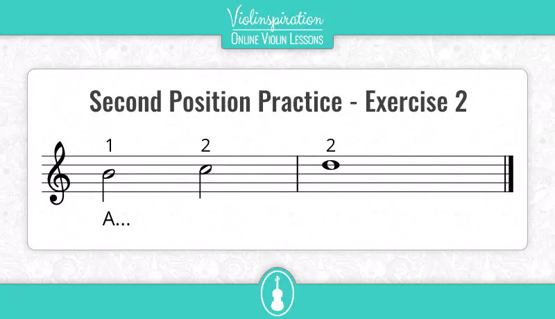 Violin Second Position - Practice - Exercise 2