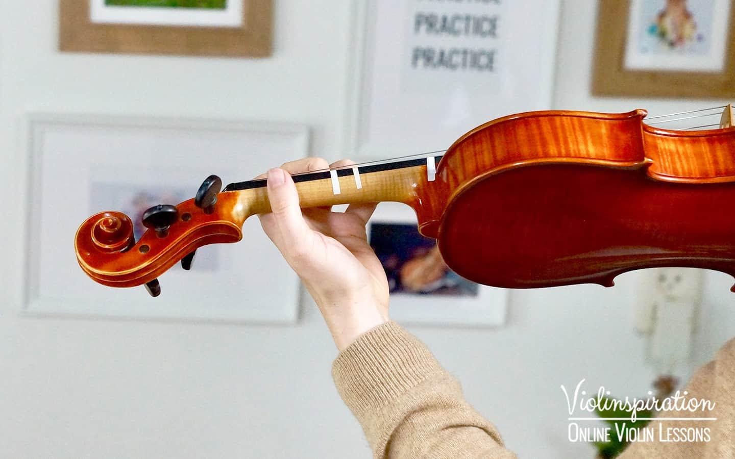 Violin Techniques - wrist position back