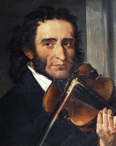 classical period composers - Niccolò Paganini by Andrea Cefaly, Public domain