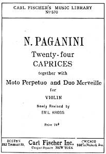 hardest violin piece - Paganini 24 Caprices - violin sheet music