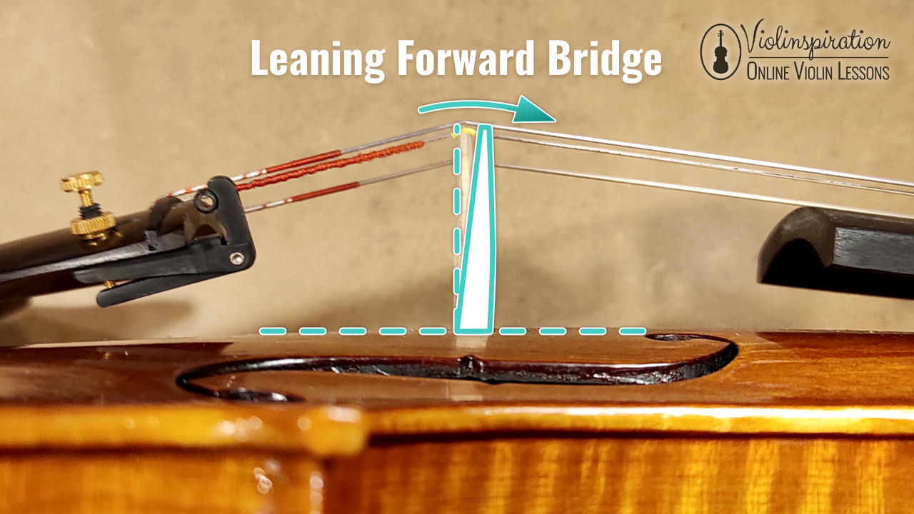 how to get good tone on violin - Leaning Forward Bridge