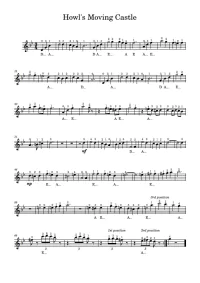 merry go round of life violin sheet music tutorial