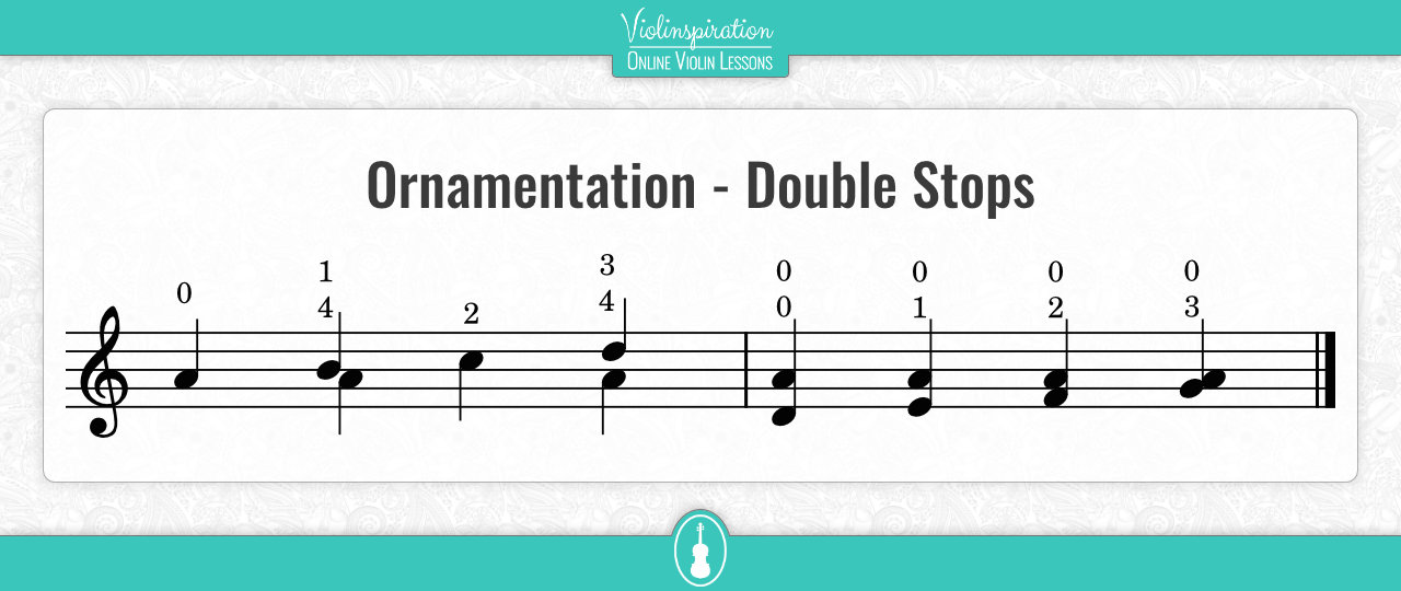 ornamentation in irish music - Double Stops