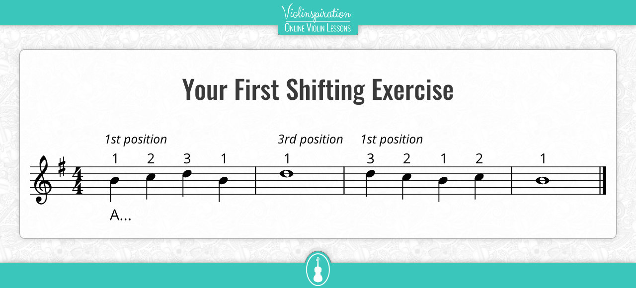 violin finger exercises for beginners - Your First Shifting Exercise