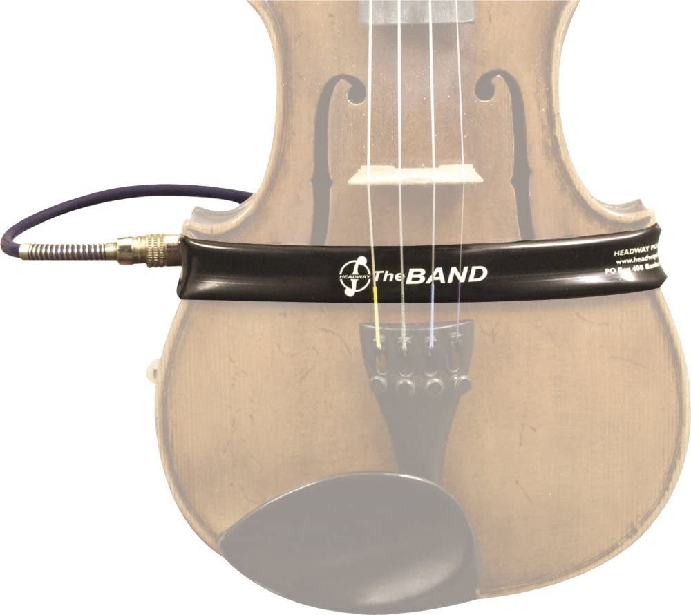 violin pickup - Headway - The Band mounted on a violin